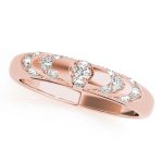 Pave Wedding Ring, in Rose Gold - 50307