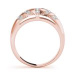 Pave Wedding Ring, in Rose Gold - 50307