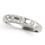 Pave Wedding Ring, in White Gold - 50307