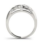 Pave Wedding Ring, in White Gold - 50307