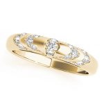 Pave Wedding Ring, in Yellow Gold - 50307