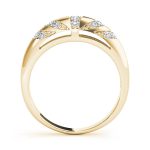 Pave Wedding Ring, in Yellow Gold - 50307