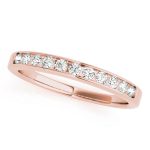 Channel Set Wedding Ring, in Rose Gold - 50314