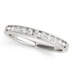 Channel Set Wedding Ring, in Sterling Silver - 50314