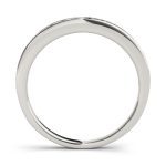 Channel Set Wedding Ring, in White Gold - 50314