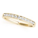 Channel Set Wedding Ring, in Yellow Gold - 50314