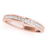 Channel Set Wedding Ring, in Rose Gold - 50316