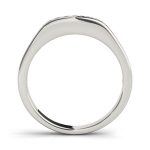 Channel Set Wedding Ring, in White Gold - 50316