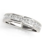 Fancy Shape Princess Wedding Ring, in Sterling Silver - 50317