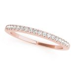 Prong Set Wedding Ring, in Rose Gold - 50322