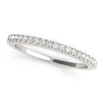 Prong Set Wedding Ring, in Sterling Silver - 50322