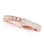 Channel Set Wedding Ring, in Rose Gold - 50339