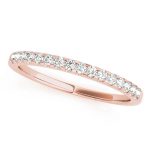 Prong Set Wedding Ring, in Rose Gold - 50341