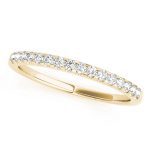 Prong Set Wedding Ring, in Yellow Gold - 50341