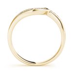 Curverd Wedding Ring, in Yellow Gold - 50342