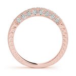 Pave Wedding Ring, in Rose Gold - 50347