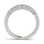 Pave Wedding Ring, in Sterling Silver - 50347