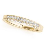 Pave Wedding Ring, in Yellow Gold - 50347