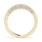 Pave Wedding Ring, in Yellow Gold - 50347