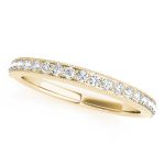 Prong Set Wedding Ring, in Yellow Gold - 50349