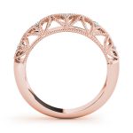 Prong Set Wedding Ring, in Rose Gold - 50351