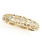 Prong Set Wedding Ring, in Yellow Gold - 50351