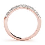 Pave Wedding Ring, in Rose Gold - 50358