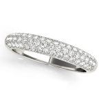 Pave Wedding Ring, in Platinum - 50358