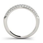 Pave Wedding Ring, in White Gold - 50358