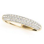 Pave Wedding Ring, in Yellow Gold - 50358