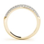 Pave Wedding Ring, in Yellow Gold - 50358