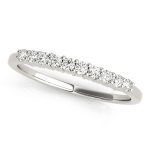 Prong Set Wedding Ring, in Platinum - 50362