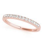 Prong Set Wedding Ring, in Rose Gold - 50372