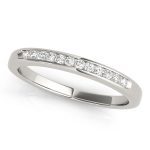 Channel Set Wedding Ring, in Sterling Silver - 50379