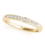 Channel Set Wedding Ring, in Yellow Gold - 50379