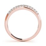 Pave Wedding Ring, in Rose Gold - 50381