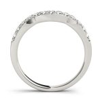 Curverd Wedding Ring, in Sterling Silver - 50385