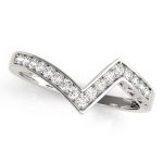 Curverd Wedding Ring, in Sterling Silver - 50388