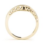 Curverd Wedding Ring, in Yellow Gold - 50388