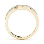 Curverd Wedding Ring, in Yellow Gold - 50399