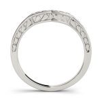 Curverd Wedding Ring, in Sterling Silver - 50400