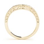 Curverd Wedding Ring, in Yellow Gold - 50400