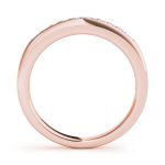 Prong Set Wedding Ring, in Rose Gold - 50404