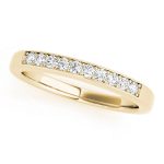 Prong Set Wedding Ring, in Yellow Gold - 50404