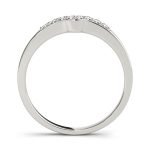 Curverd Wedding Ring, in Sterling Silver - 50405