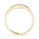 Curverd Wedding Ring, in Yellow Gold - 50405