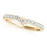 Curverd Wedding Ring, in Yellow Gold - 50406