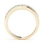 Curverd Wedding Ring, in Yellow Gold - 50406