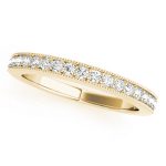 Prong Set Wedding Ring, in Yellow Gold - 50407