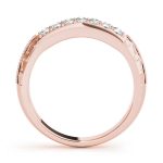 Prong Set Wedding Ring, in Rose Gold - 50409